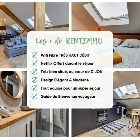 Le Nid Darcy - Centre Historique I Moderne & Cosy Apartment Dijon